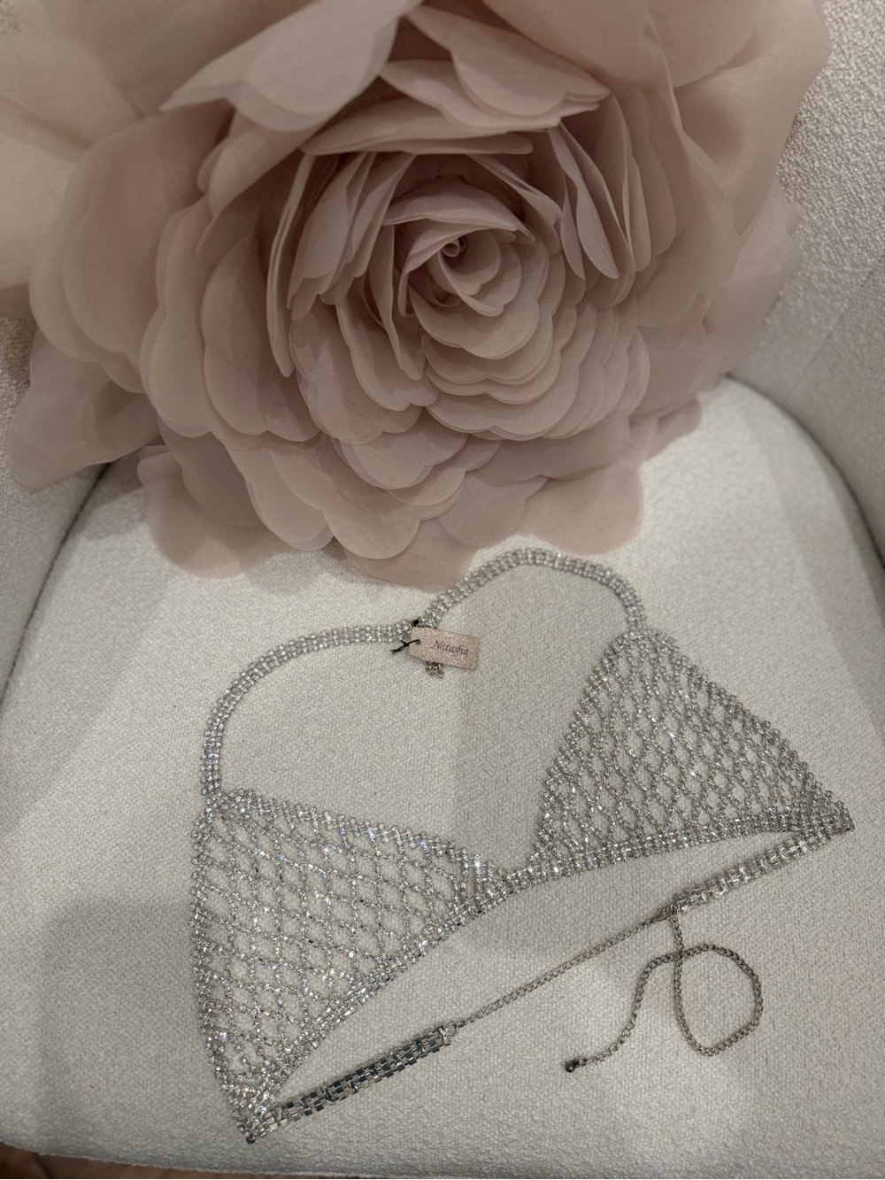 Natasha Couture Crystal Bralette